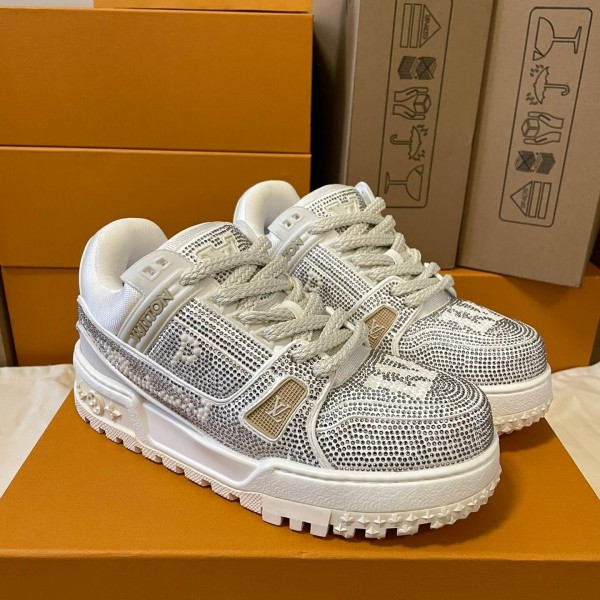 「#141」LOUIS VUITTON Trainer diamond