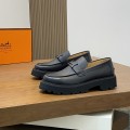 「#838」Hermes Loafers shoes