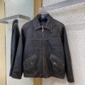 「#9622」Prada jacket; Genuine leather; Customized