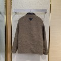「#9620」Prada jacket; Genuine leather; Customized