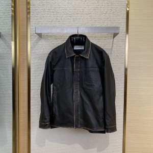 「#12786」Loewe jacket; Genuine leather; Customized