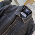 「#12786」Loewe jacket; Genuine leather; Customized