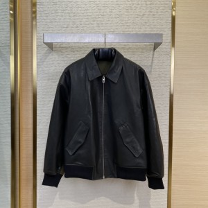 「#12787」Loewe jacket; Genuine leather; Customized